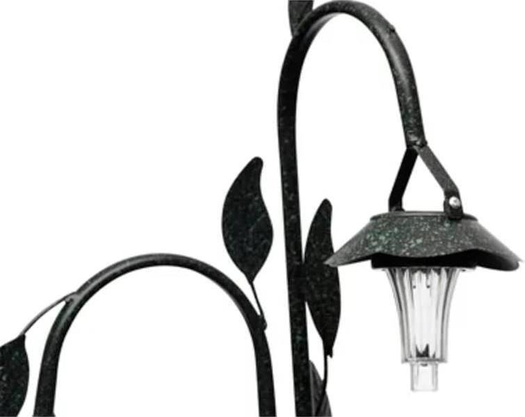 Berkfield Home Solar LED Plant Rack Brown