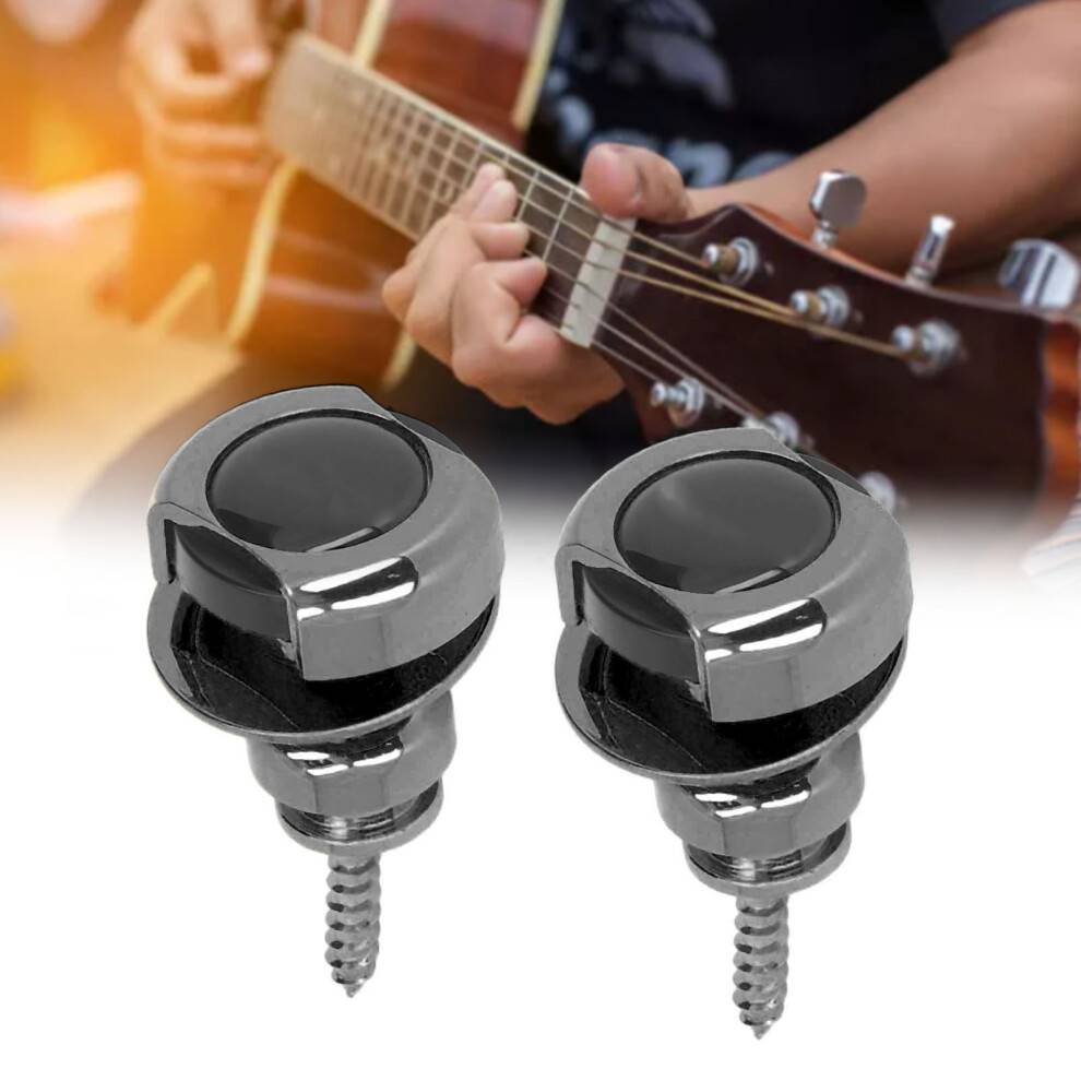 Guitar Strap Lock Set End Buttons