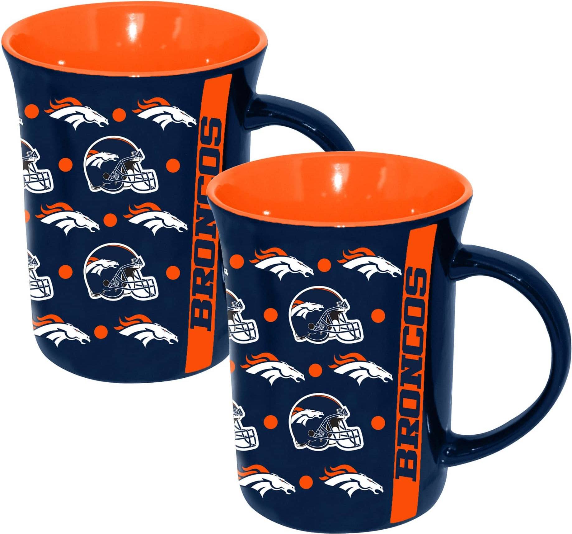 Two-Pack 15oz Line Up Ceramic Mugs Multicolor
