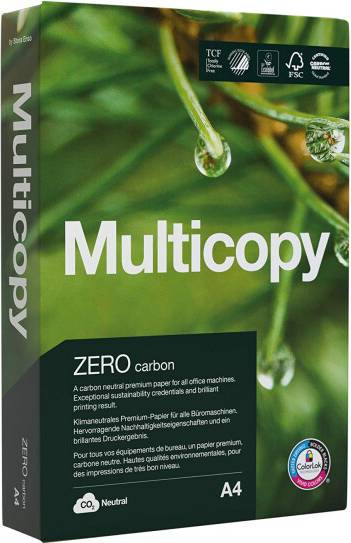 A4 paper 80gsm 500 sheets MultiCopy Zero A4 Printer Paper 500 Sheets