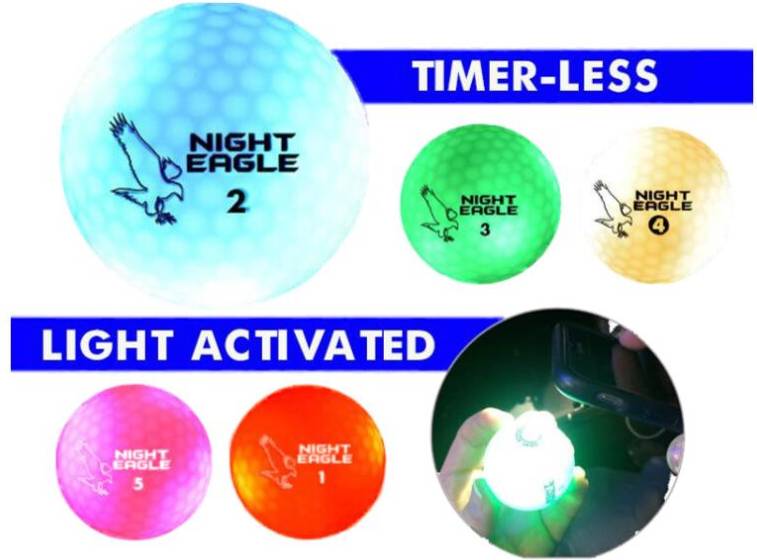 LED Golf Ball Assorted Colors