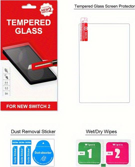 Temu Tempered Glass Screen Protector Switch 2