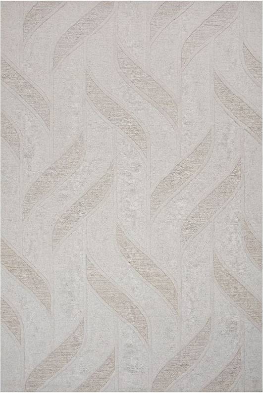 Alora Decor Lofton Area Rug A07214 Wool Geometric Contemporary Ivory Rectangle