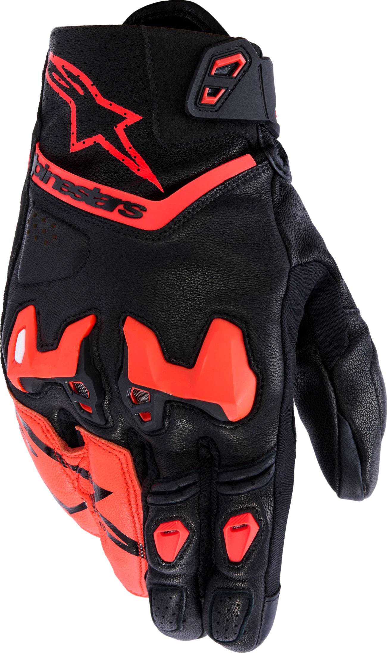 Alpinestars SP-R Tech Motorhandschoenen - Zwart/Rood/Fluo