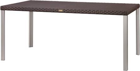 Oslo Family Style Rattan Dining Table Brown