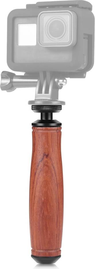 PU3209 1 4 Inch Thread Camera Metal Wood Grip Handle Extension Stabilizer