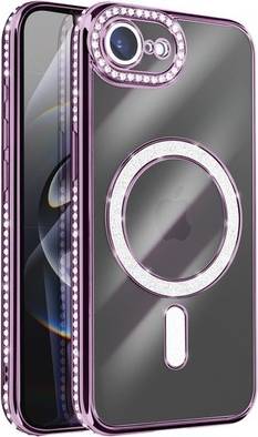 Avizar Case For Iphone 16e Rhinestone Border
