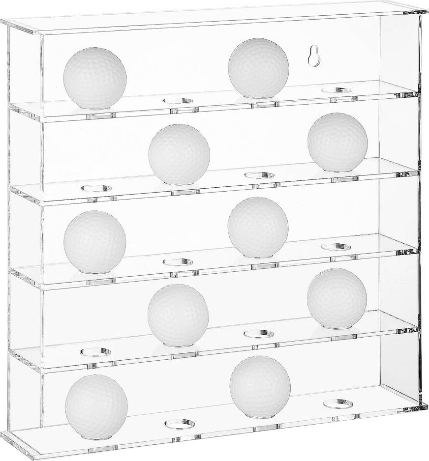 Inoomp Clear Acrylic Golf Ball Holder Rack