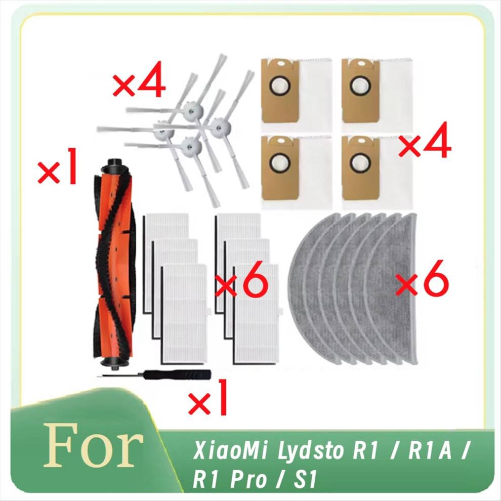 Melitt 22 Pcs R1 R1A Pro S1 Robot Vacuum Roller Sid