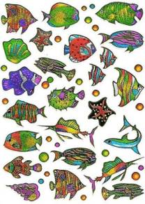 Fantasy Stickers Fisk