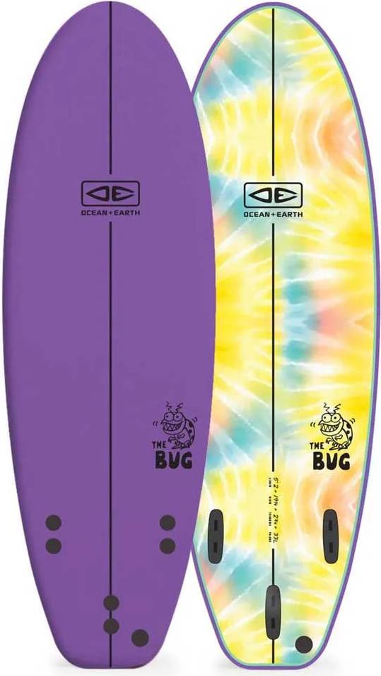 The Bug 5'2" Surfboard Rosa