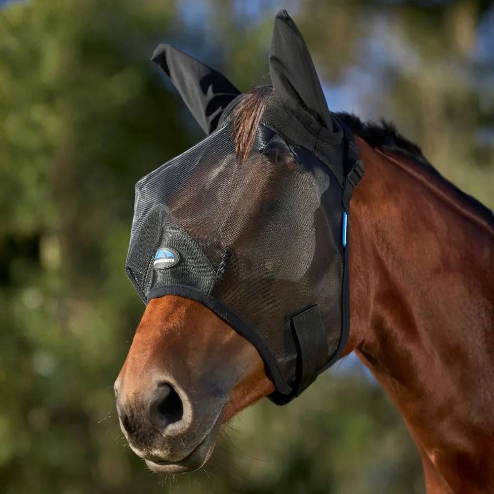 Weatherbeeta ComFiTec Insect Guard Fly Mask - Black
