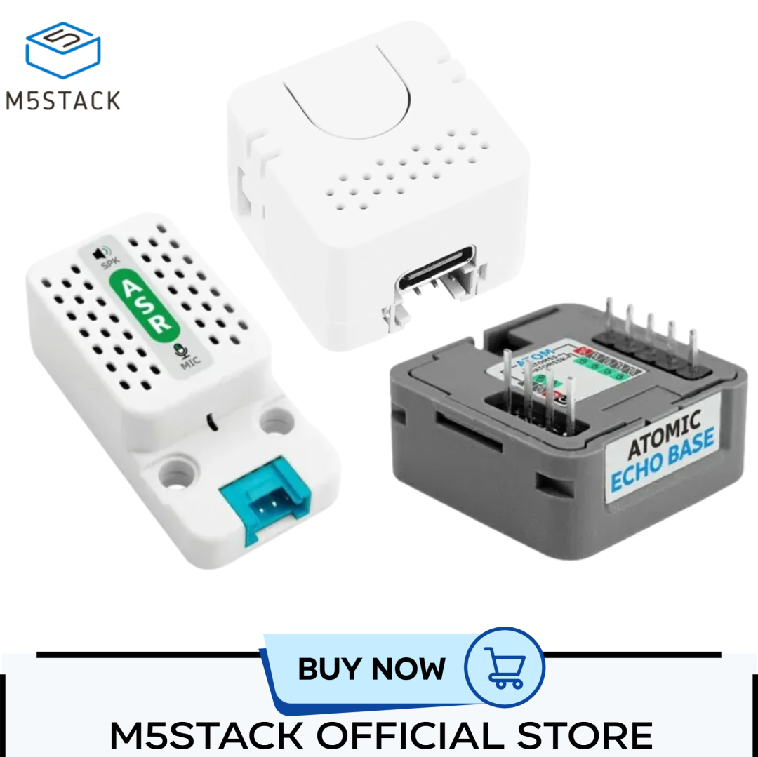 M5Stack Atom Echo Base ASR ESP32 Speaker Kit