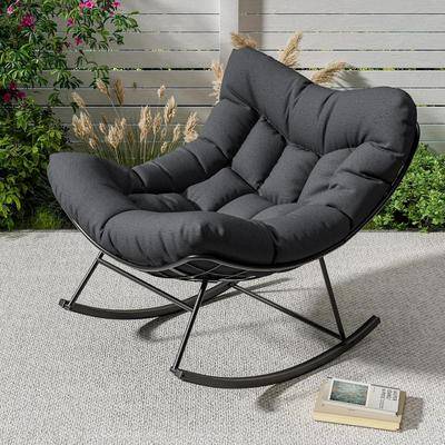 Papasan Outdoor Papasan Rocking Oversized Rattan Chair