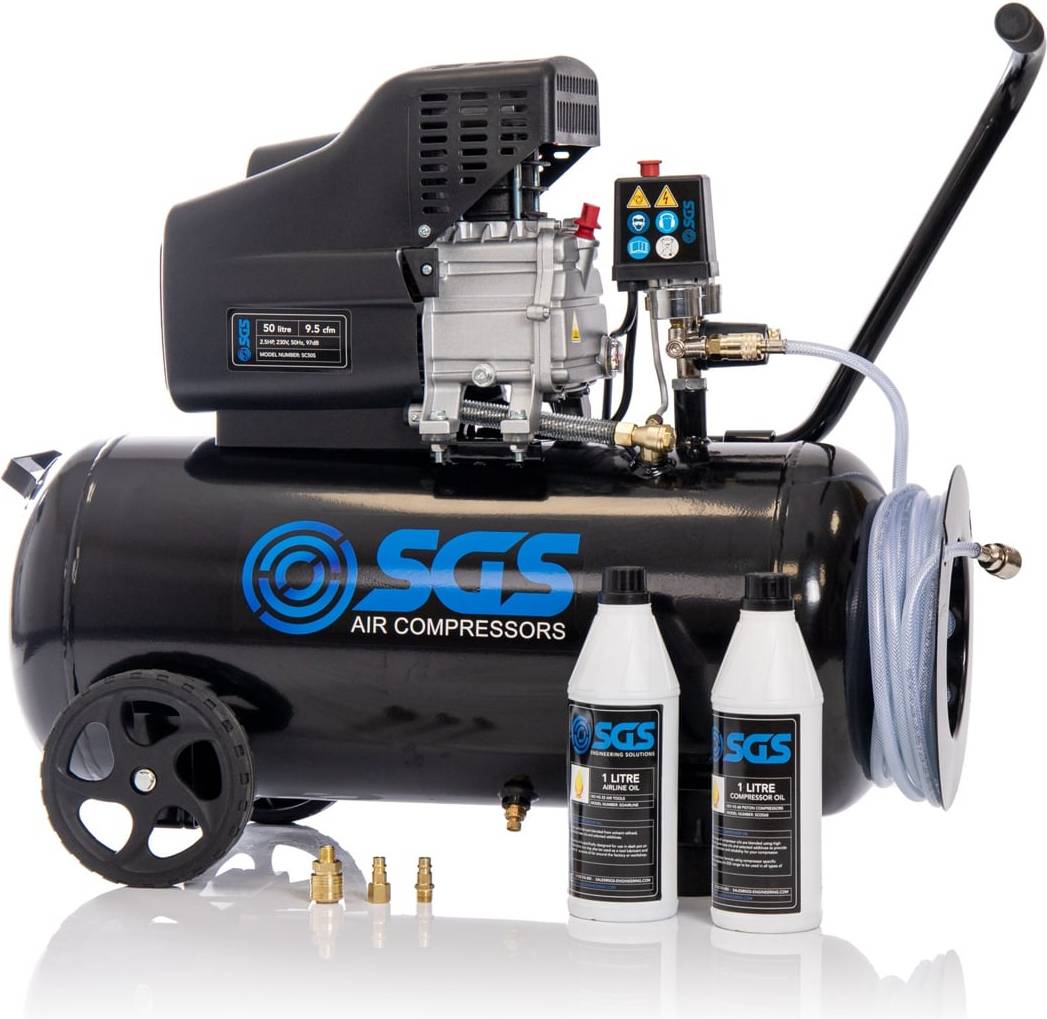 SGS 50 Litre Direct Drive Air Compressor Kit