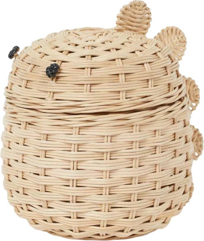 Handwoven Rattan Dinosaur Storage Basket