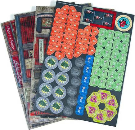 Modiphius Fallout Factions Tokens Terrängpaket