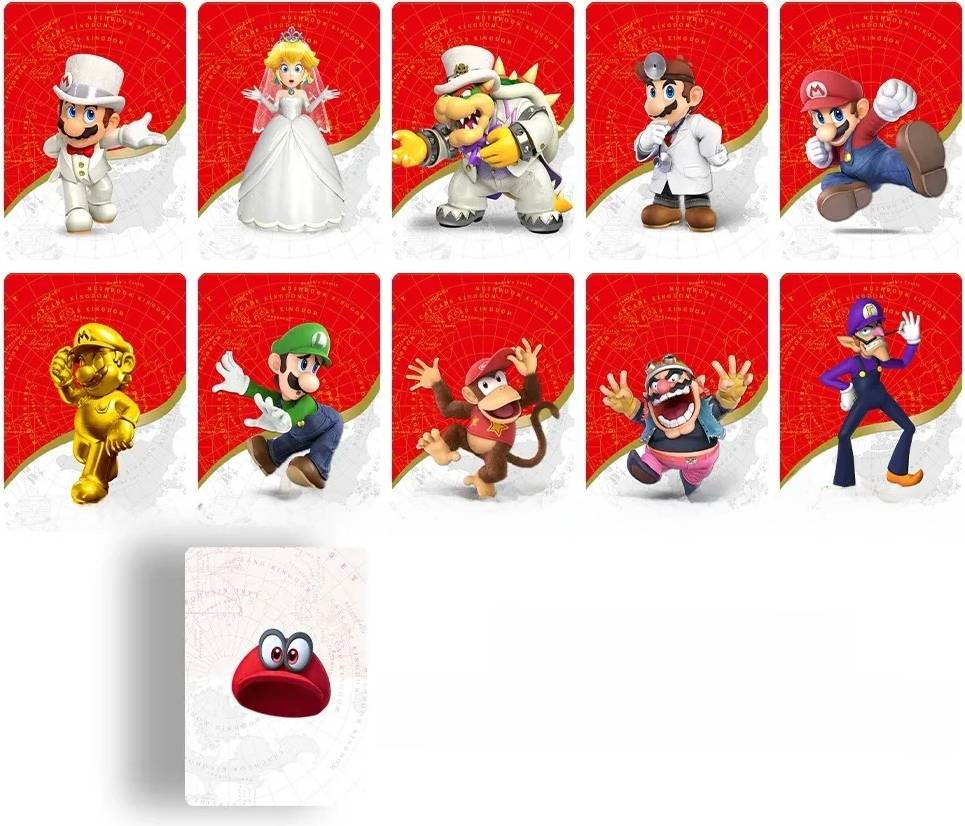 Mario party switch 10Pcs Mario Mini Card Ten Set