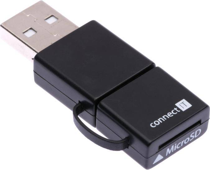 Microsd Connect IT CI-396 MicroSD TransFlash USB 2.0 Micro-USB