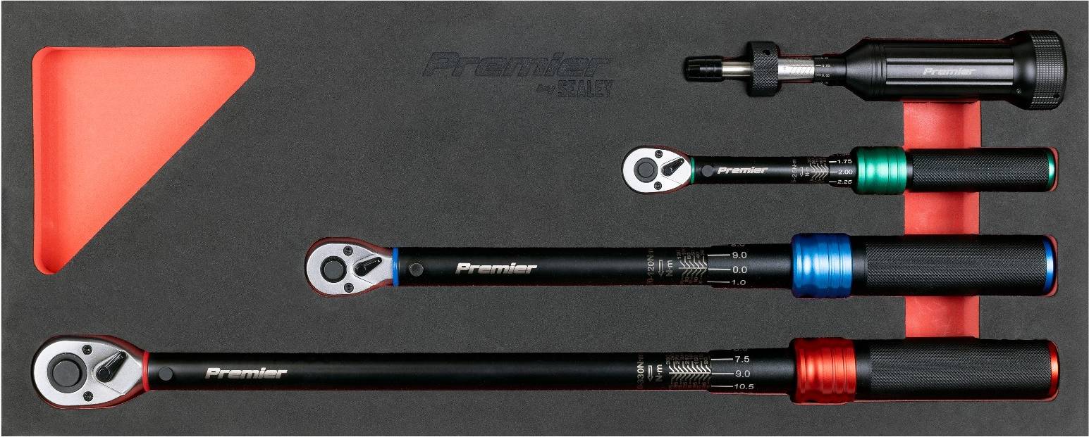 Sealey 4pc Micrometer Torque Screwdriver Set Torque Screwdriver