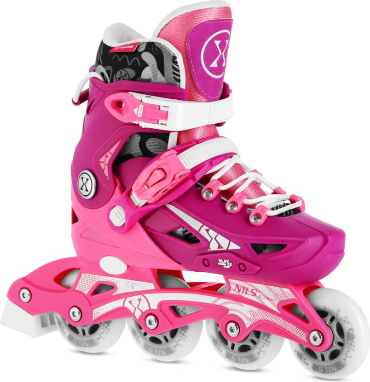 NA1055 Blaze Justerbara Inlineskridskor - Rosa