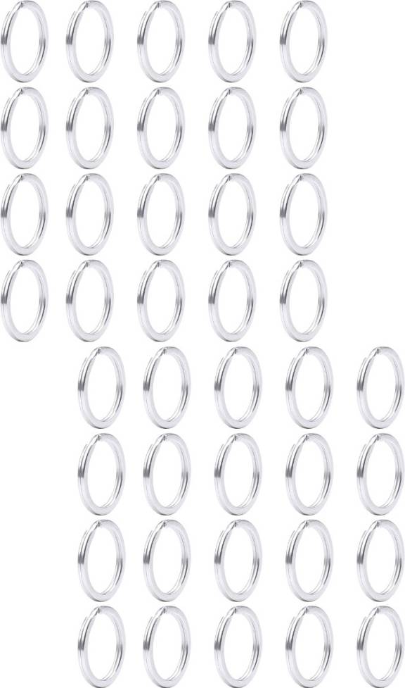 Solustre Premium Stainless Steel Key Rings Silver