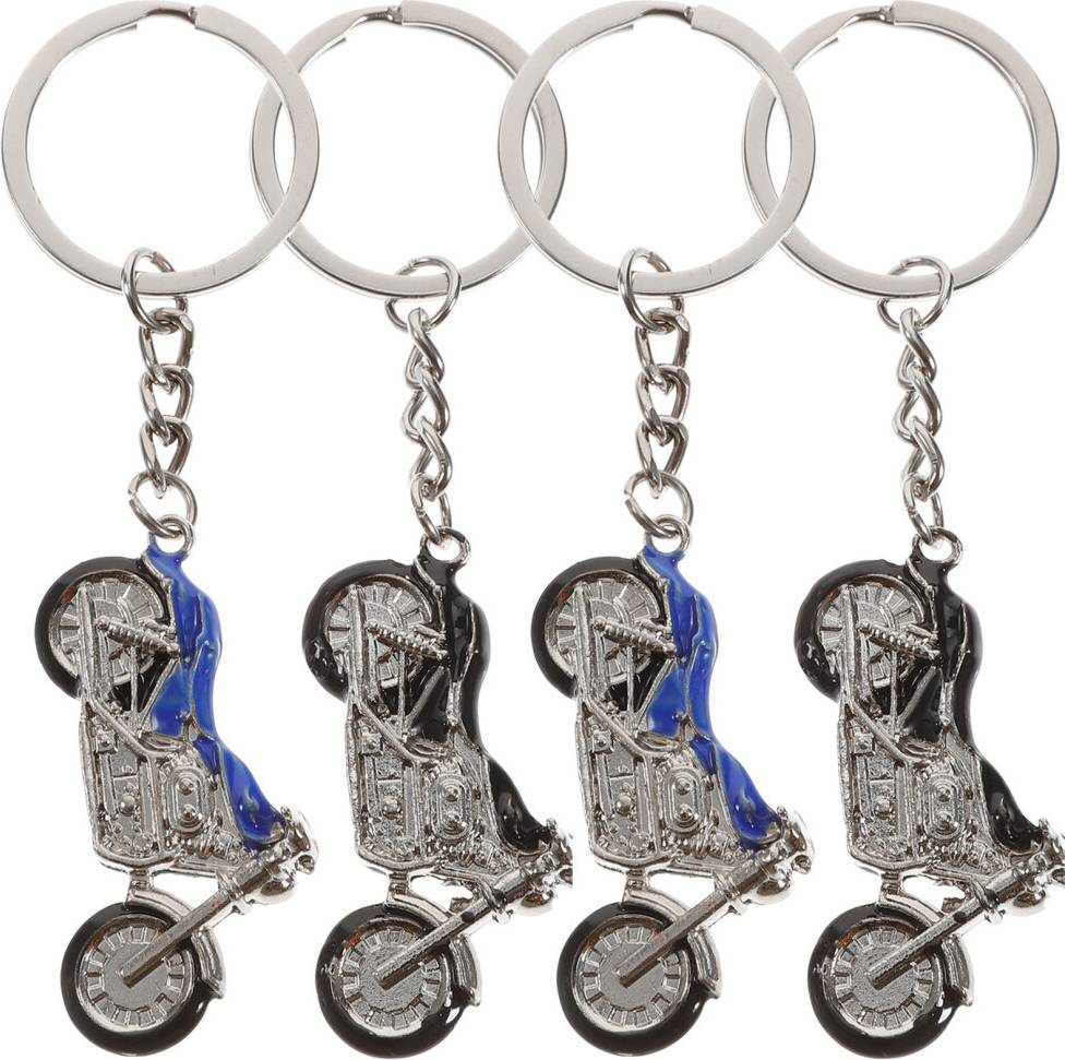 ABOOFAN Metal Man Model Motorcycle Keychain