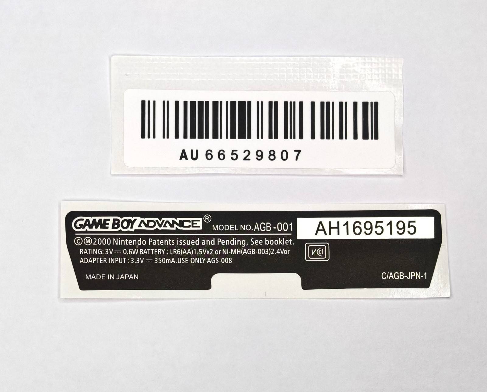 Gameboy advance Gameboy Advance Gba Label Sticker