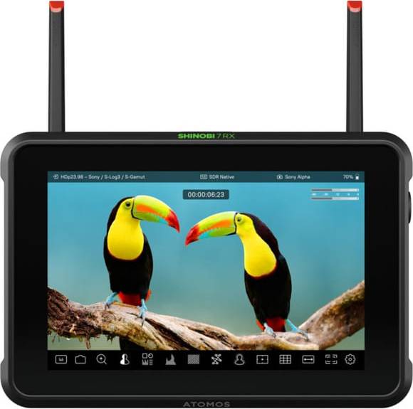 Atomos Shinobi 7 Rx 7-Inch Hdr Monitor 2200nit Ultra-Bright Touchscreen