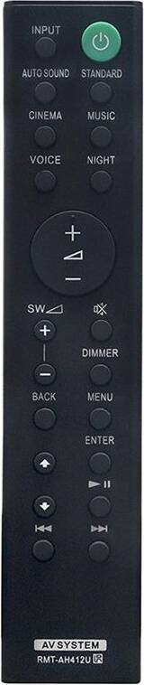 Télécommande RMT-AH412U Home Cinema Soundbar