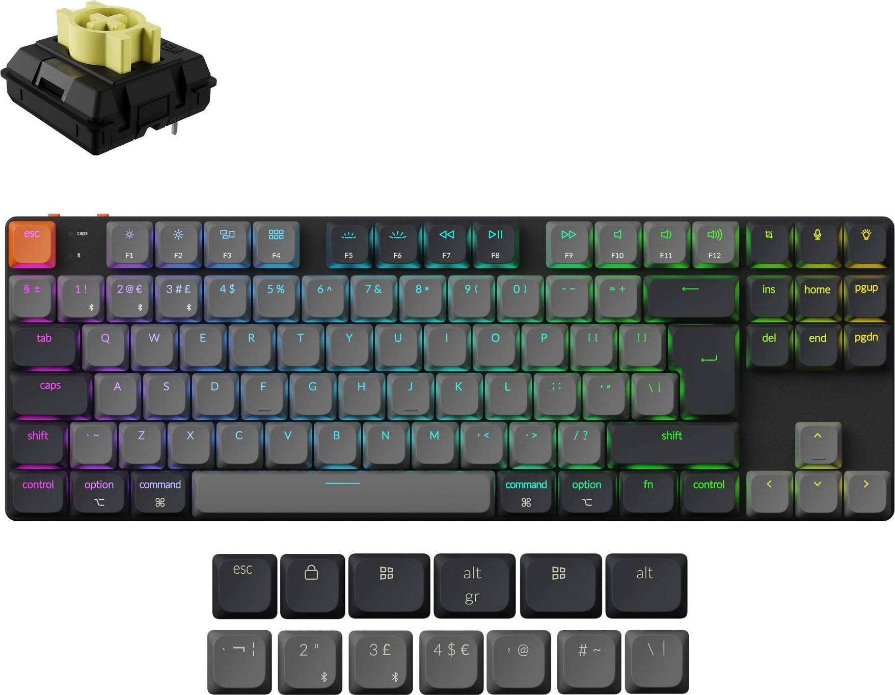 K1 Keyboard Universal USB Bluetooth QWERTY