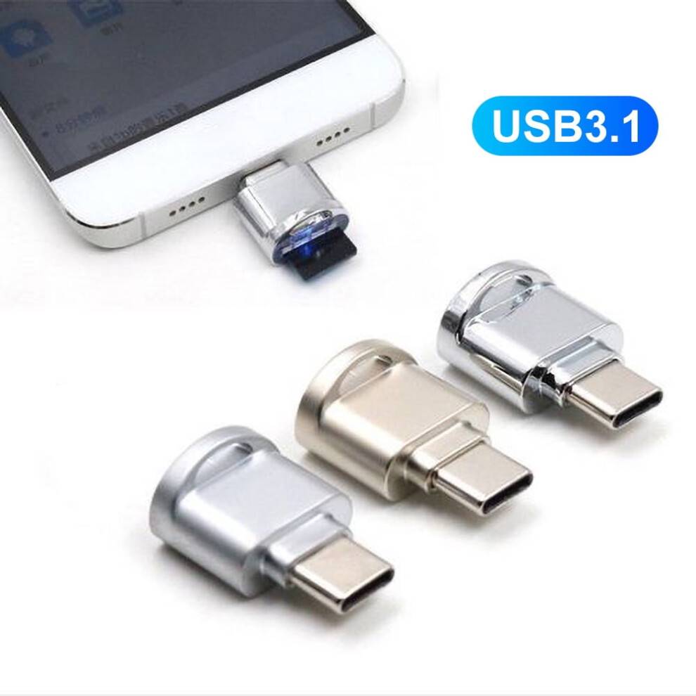 Type C Card Reader Mini Metal USB