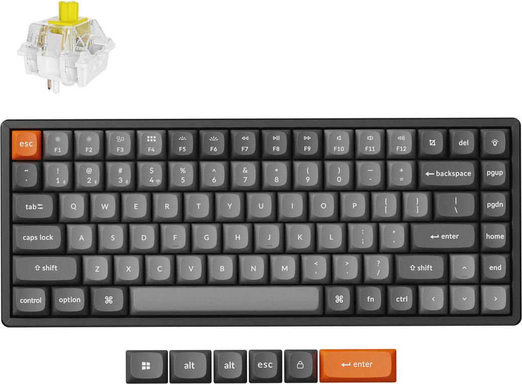 Keychron K2 Max Keyboard Universal USB RF Wireless Bluetooth