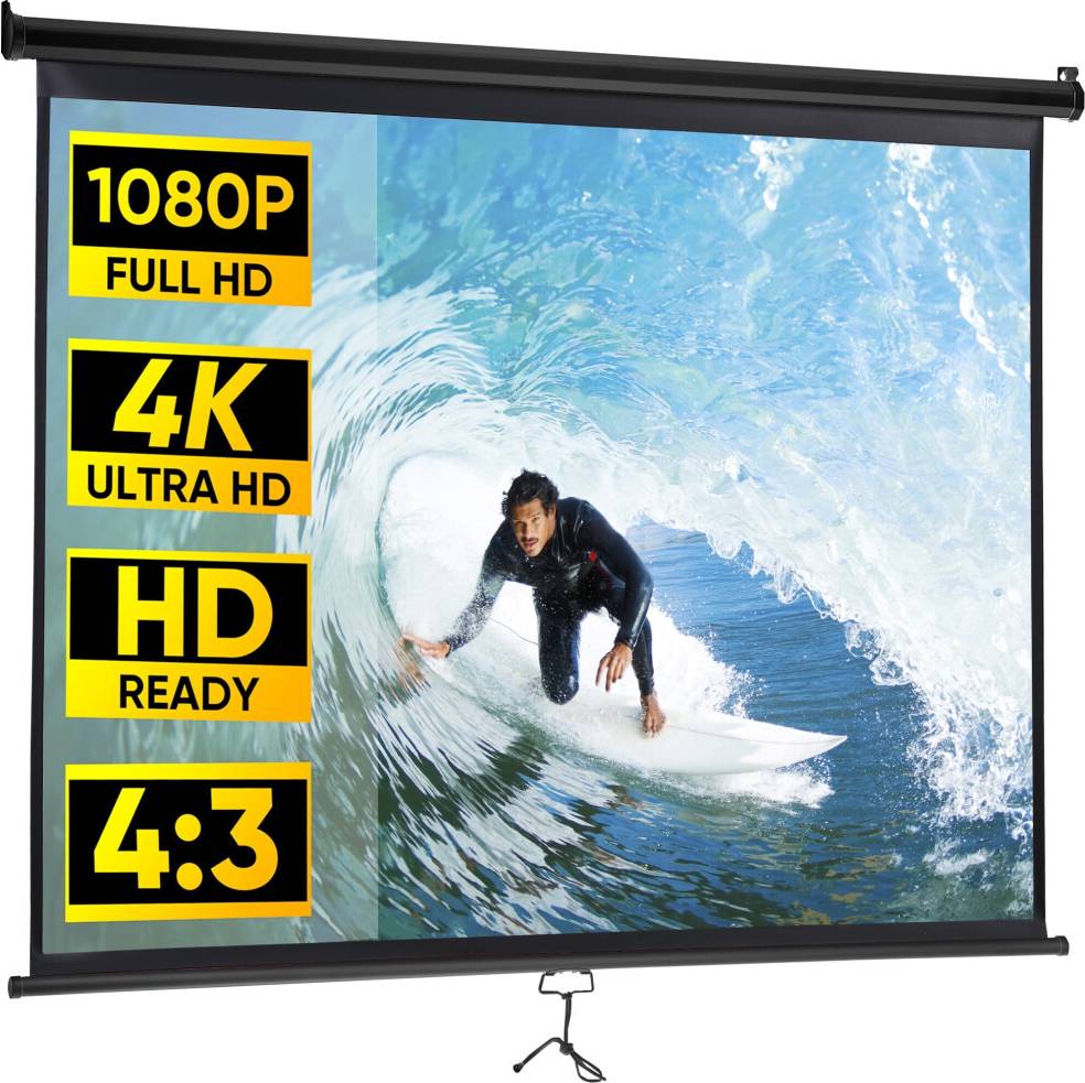 4k projector for home 100 Inch 16 10 Portable Projector Screen