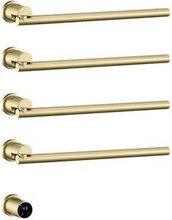 Towel warmer rack Zeus & Ruta 4 Swing Bars Plug-In Hardwired Electric Towel Warmer Rack