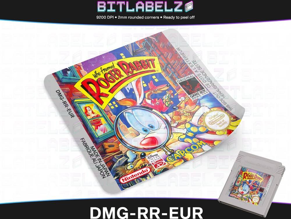 Who Framed Roger Rabbit Game Boy Label