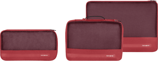 Samsonite Packterninger 3-Set Red Rejsetilbehør