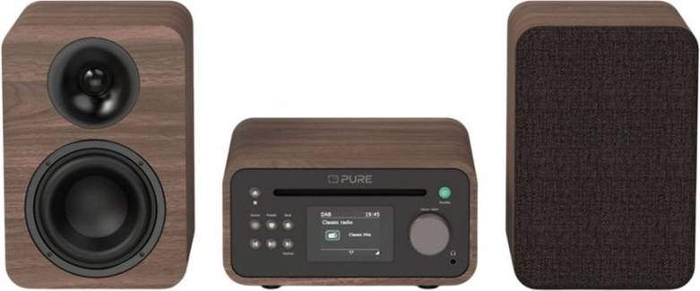 Micro hifi system Pure Classic Stereo Mini DAB FM Bluetooth Micro Hi-Fi System