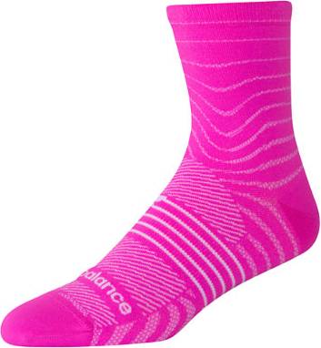 New Balance Pro Run QTR Strumpor Nylon - Rosa/Vit