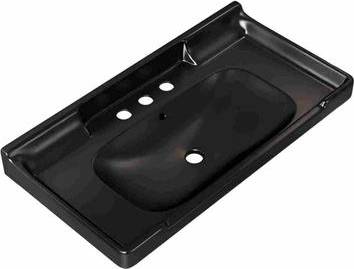 Drop in bathroom sinks Satico 35.83 in Drop-In Rectangular Ceramic Bathroom Sink