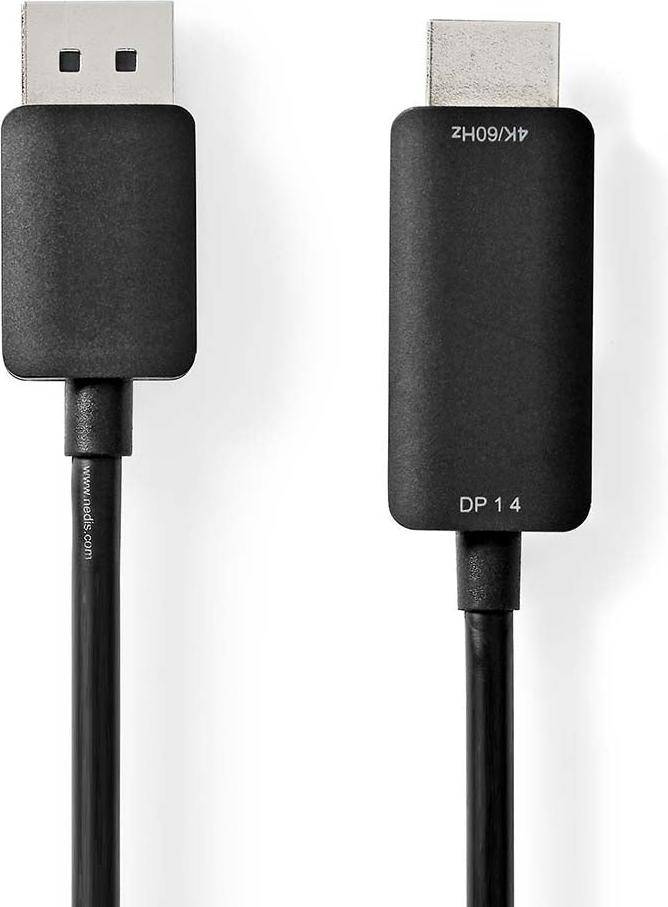 Nedis DisplayPort Han HDMI Stik 2 m Runde PVC 2m