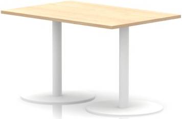 Italia Poseur Rectangular Maple Top 720mm Table