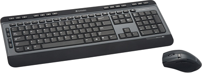 Verbatim Wireless Multimedia Keyboard 6-Button Mouse Combo