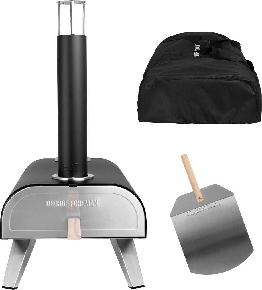 George Foreman GFDFPO2SSPC 12 Multi-Fuel Powered Pizza Oven