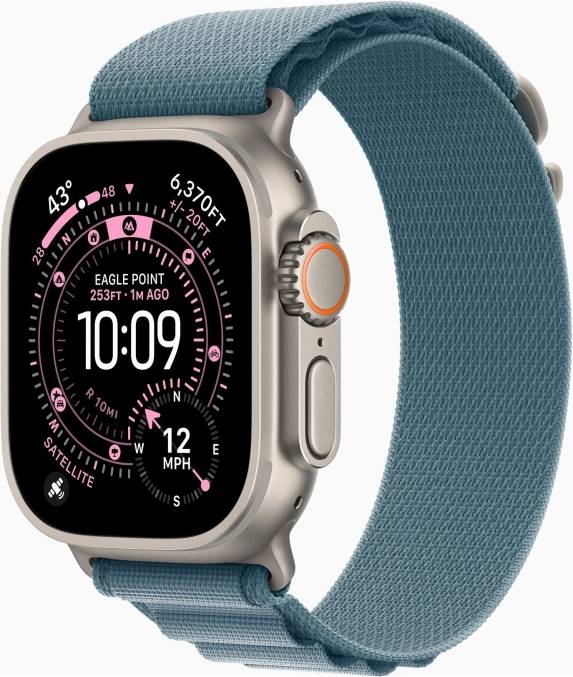 Apple watch Apple Watch Ultra 3 GPS Cellular Titanium Light Blue Alpine Loop