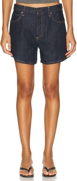 Leith Oversized Shorts - Rinse/Navy