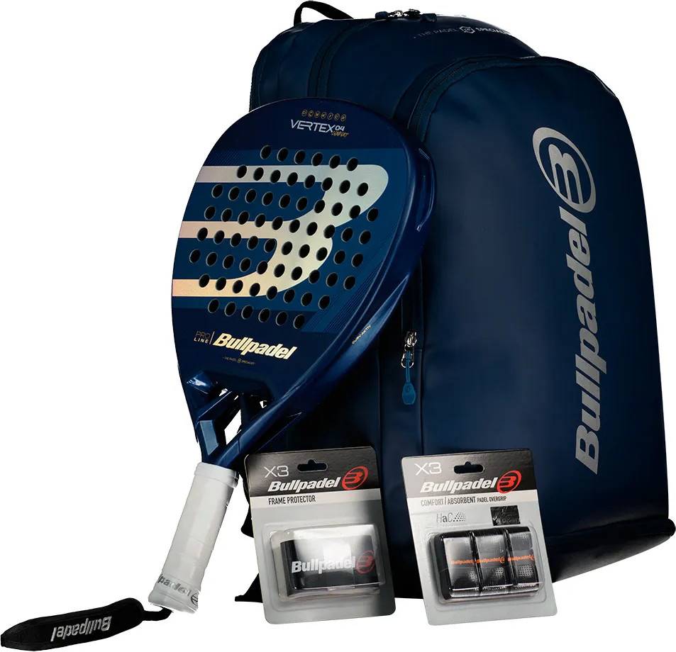 Bullpadel Vertex04 Padel Racket Pack Blå