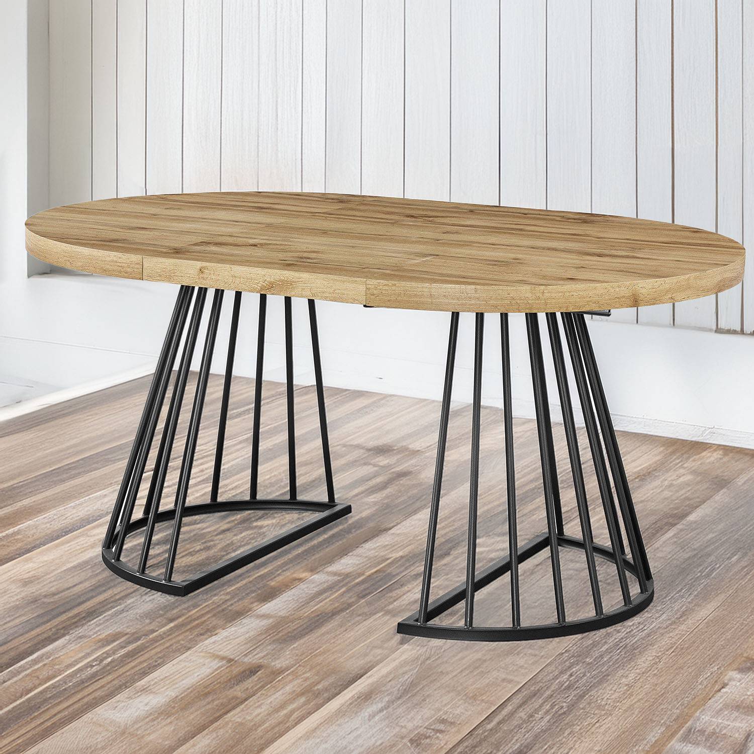 Modbury Extending Oak Neutral Dining Table