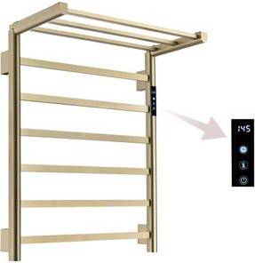 Towel warmer rack Zeus & Ruta 9-Bar Plug-In Hardwired Electric Towel Warmer Rack