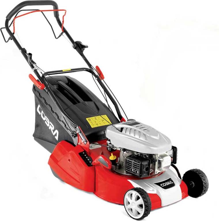 Self propelled rear roller petrol lawnmower Cobra RM40SPC 16 Inch Rear Roller